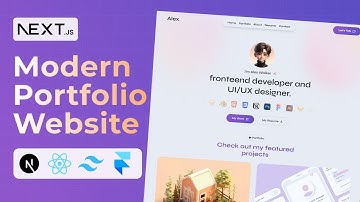 Make a Modern Portfolio Website With NextJs & Tailwind - Beginner Tutorial