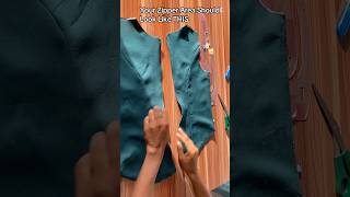 Always FINISH your zipper this way! #sewingforbeginners #sewwithme
