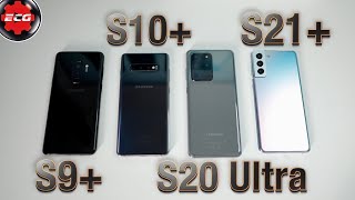 Galaxy S9+ VS  S10+ VS S20 Ultra VS S21+