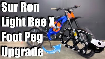 2023 SUR RON light bee X JFG Upgraded Foot Peg Install / E-Bike / MAX