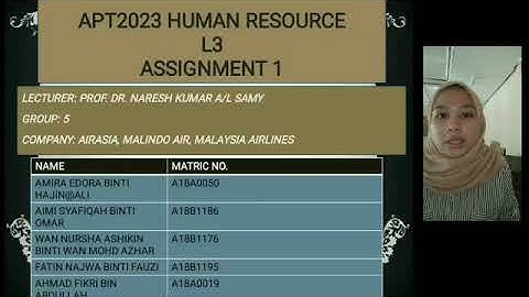 APT2023 HUMAN RESOURCE (L3)  ASSIGNMENT 1