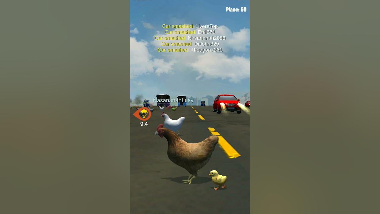 chicken road crossing game shorts YouTube