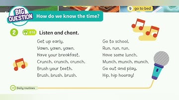 Super Minds 2. Unit 1. My day. Chant. Track 010. Daily routine