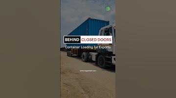 Behind the closed doors container loading for exports #container #shipping #export #spices #quality