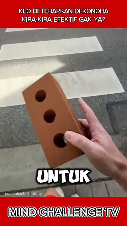 Pejalan kaki nyebrang sambil bawa batu bata #shorts