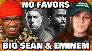 THE RHYME SCHEMES! | Big Sean &amp; Eminem - NO FAVORS | Reaction