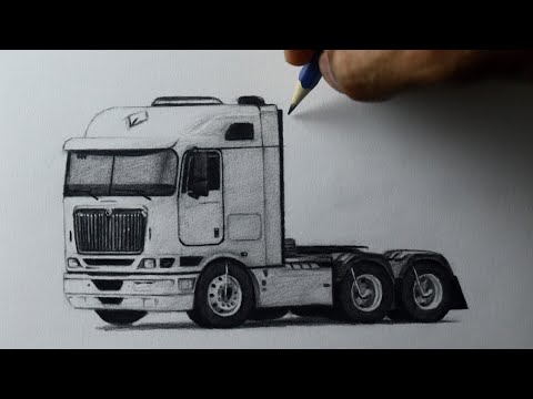 Como desenhar um Caminhão Internacional