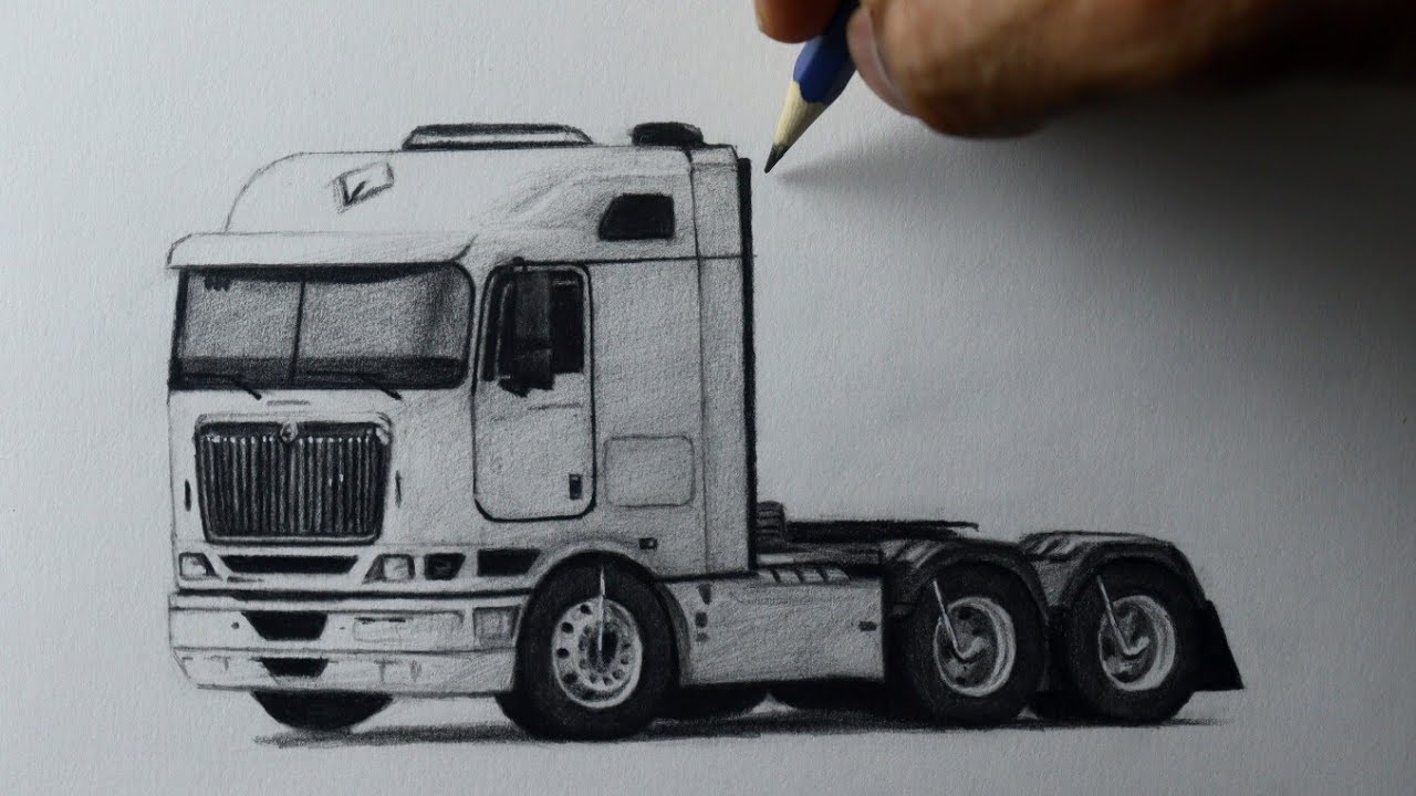 Como desenhar um Caminhão Internacional 