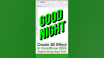 "How to Create 3D Text in CorelDRAW | Block Shadow Tool Tutorial (Beginner Friendly)"