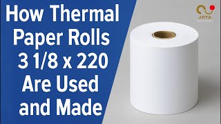 How 3 1/8 x 220 Thermal Paper Rolls Are Made & Used | Essential for POS, ATMs & More!