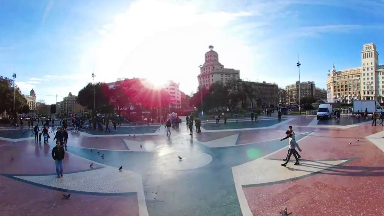 360 VR Tour | Barcelona | Catalonia Square | Plaça de Catalunya | VR Walk | No comments tour