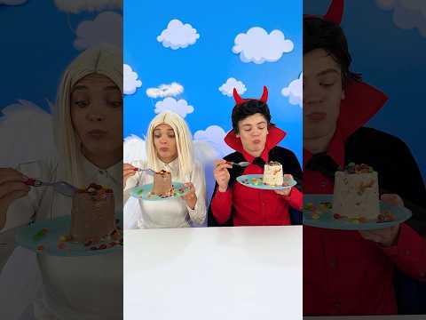 Angel vs Demon! 😇😈 Surprise Ice Cream 😱