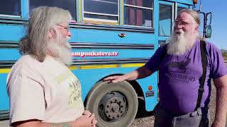 Tour of a Nomad Living in a School Bus Skoolie