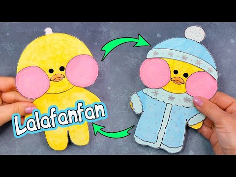 6 DIY Lalafanfan PAPER DUCK Valentine's Day party ♥️ Duck clothes and  accessories 