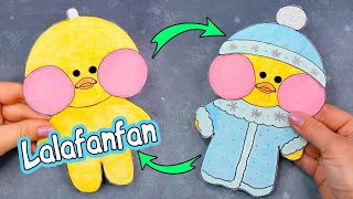 DIY Lalafanfan بطة ورقية / كيفية رسم بطة Lalafanfan والملابس