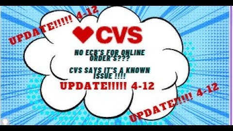 UPDATE!!! of CVS ECB ISSUES FOR ONLINE ORDER