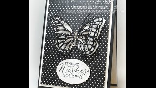 Butterflies Thinlits card with Dawn