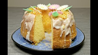 Perfect fluffy lemon cake. The best simple recipe.