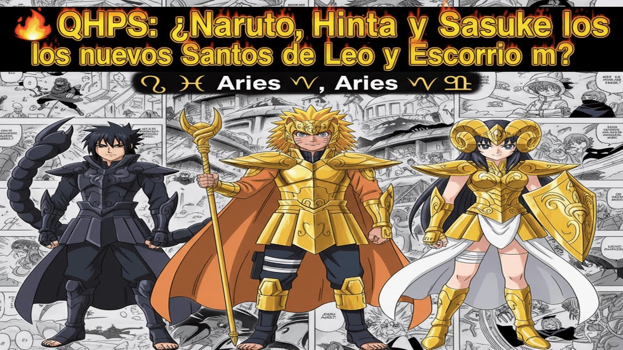 🔥 QHPS: ¿Naruto, Hinata y Sasuke los nuevos Santos de Leo ♌, Aries ♈ y Escorpio ♏?