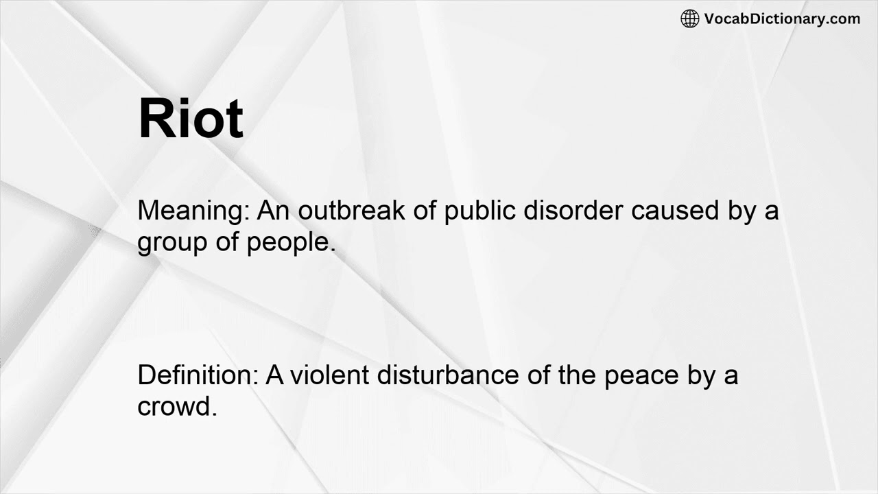 Riot Meaning