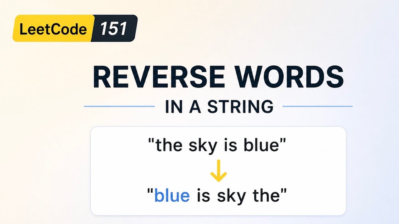 LeetCode 151 | Reverse Words in a String | Golang - YouTube