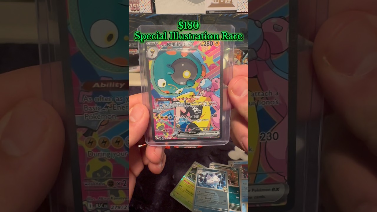 Pokemon Ascended Heroes Tech Stickers Iono’s Bellibolt SIR 