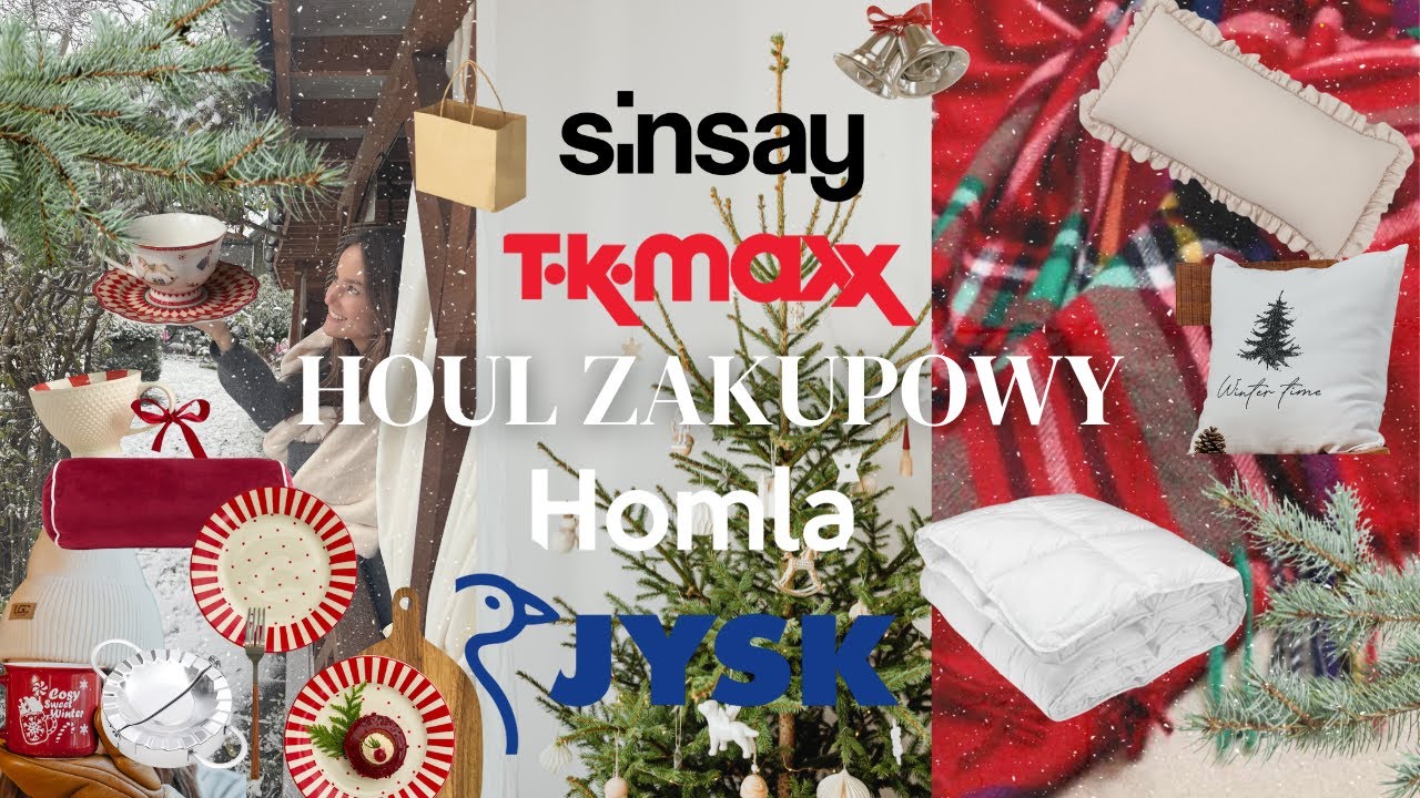 Świąteczne perełki 2025 🎄 Haul zakupowy: TK Maxx, Homla, Sinsay, Jysk