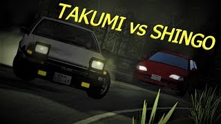 Shingo VS Takumi Battle in BeamNG Drive!