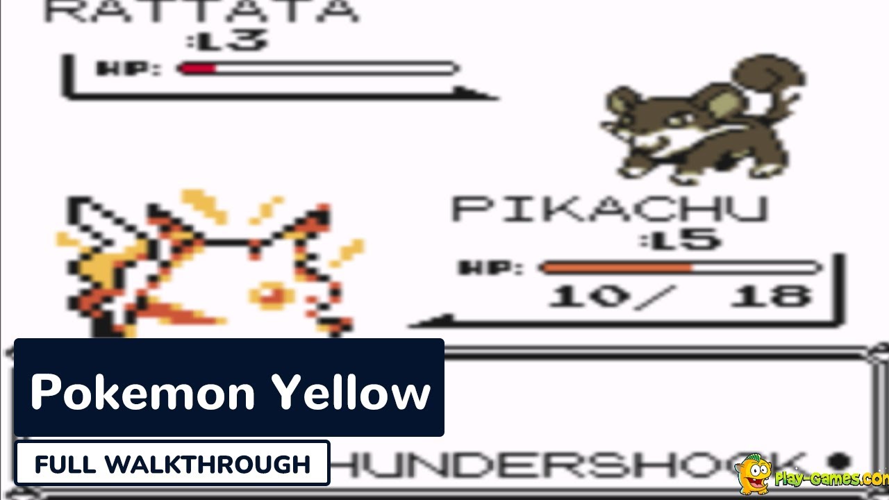 Pokemon Yellow - Play Game Online