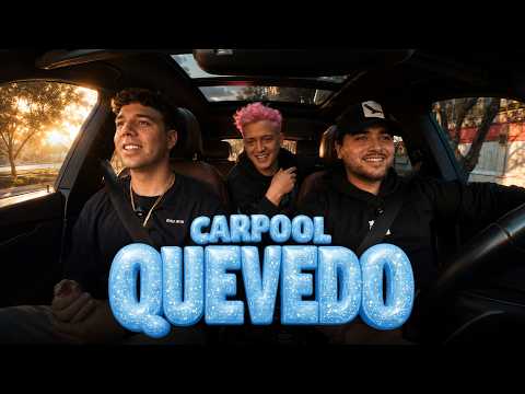 QUEVEDO: "I HELD A GRUDGE AGAINST THE BIZARRAP SESSION" 😳 | CARPOOL VAC 🚗