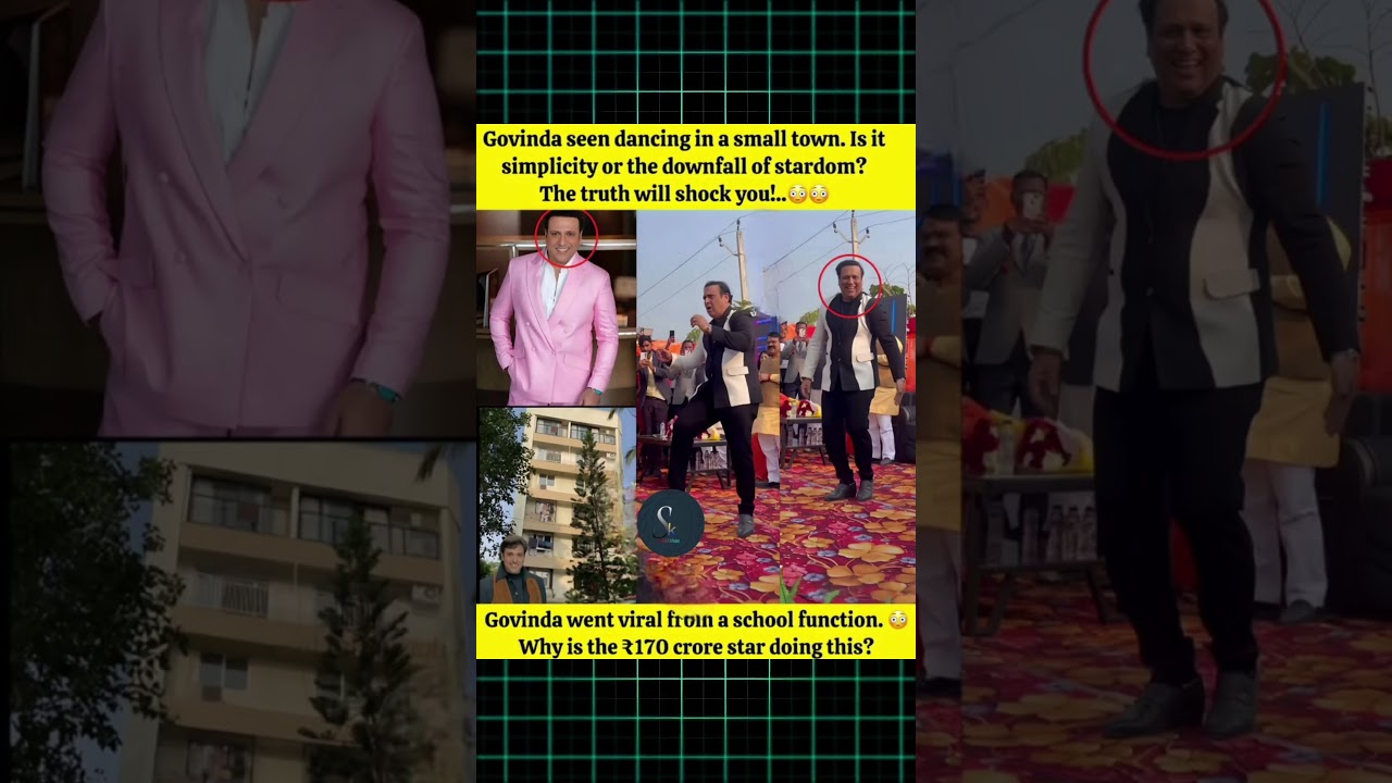 Govinda seen dancing in a small town. Is it simplicity or the downfall of ? 