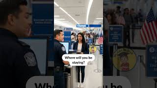 Airport Immigration Questions ✈️ Real English Conversation Practice #travelEnglish #shorts