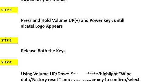 AlcaTel Tetra Hard Reset