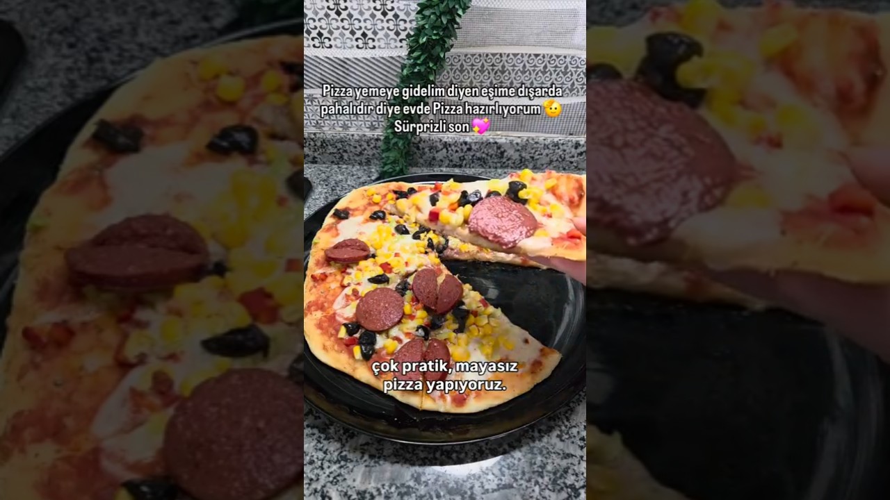 tarif yorumlarda #pizza #pratiktarifler #viralvideo #tarif #keşfet #food #yemektarifleri #sunum