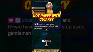 Peanut is not happy with Cloakzy #shorts