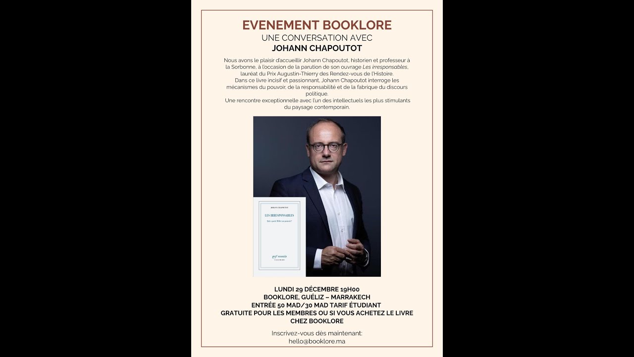 Johann Chapoutot, Les irresponsables