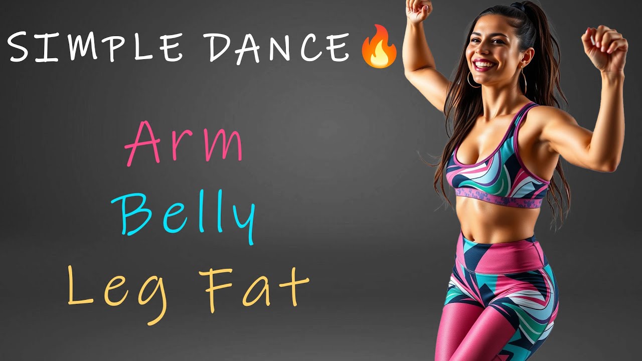 Один простой танец 🔥 Быстро сжигает жир на руках, животе и ногах!