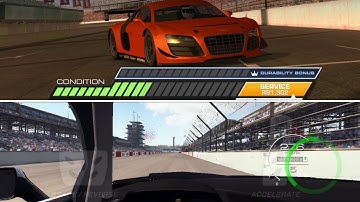 Real Racing 3 vs Grid Autosport iOS at Indianapolis Speedway
