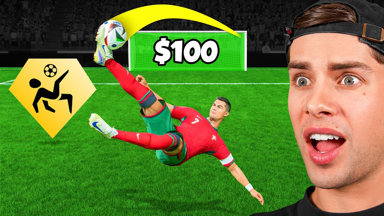 Каждый гол в игровом стиле = 100 долларов