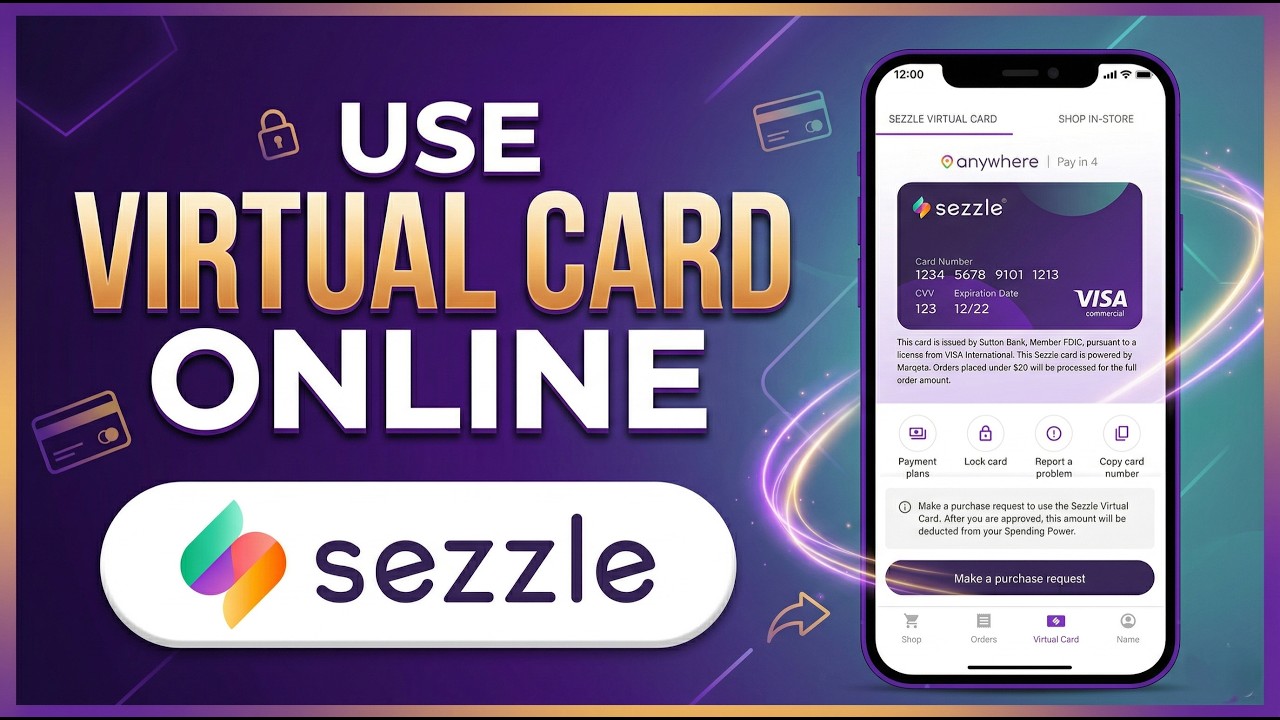 NEW! How To Use Sezzle Virtual Card Online - YouTube