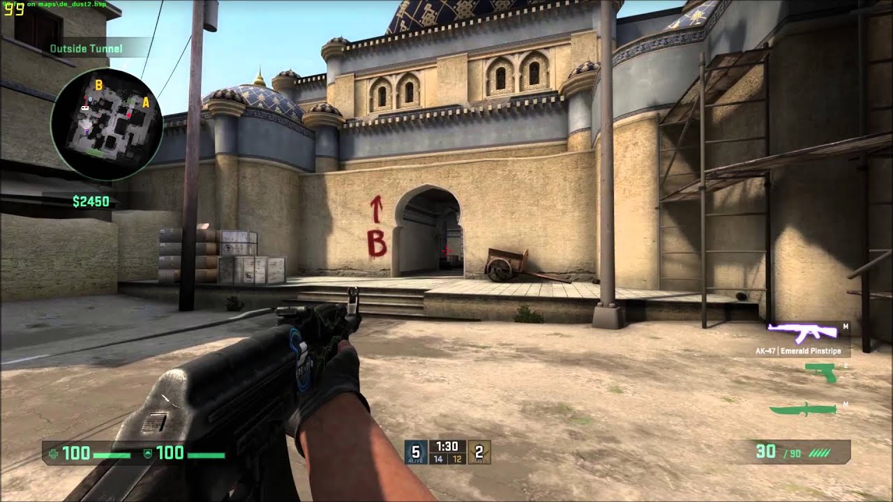 CS:GO 1vs4 | CS:GO AK-47 Emerald Pinstripe 1v4