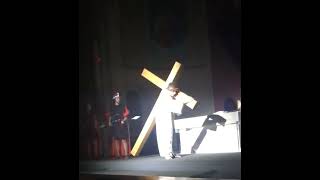 Grayson James portrays Jesus Christ in the Live Living Stations of the Cross - The Second Station