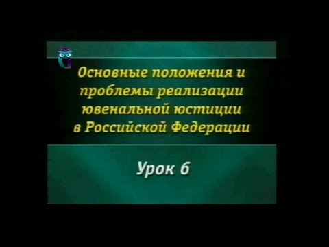 Урок 6. Особенности уголовной ответственности и наказания несовершеннолетних