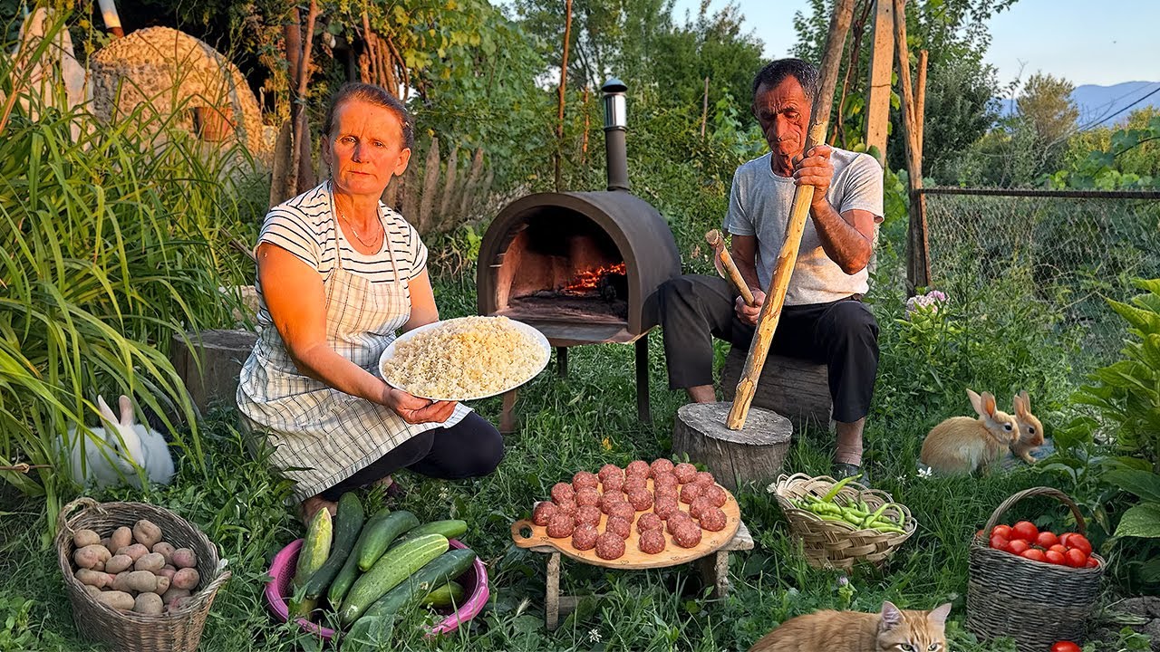 Albanian Mountain Life – Juicy Meatballs, Cute Rabbits & Pure Nature! 🏔 ...