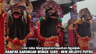 Rampak Barongan 1289 Jaranan NEW SRIJOYO PUTRO Live Joho Margopatut Sawahan Nganjuk