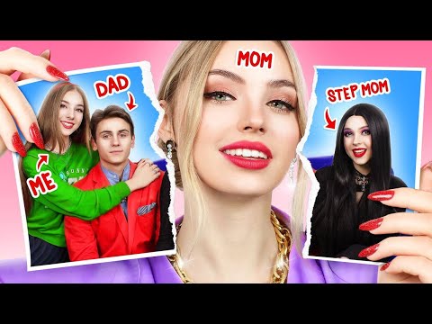 Stepmom VS Mom || My Rich Dad Fell in Love with Our Babysitter