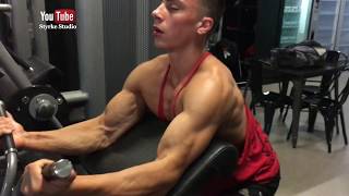 Teen Bodybuilding Huge Biceps Workout Morgan Styrke Studio