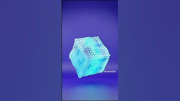Glass Geocube // Blender #3d #blender #cyclesrender