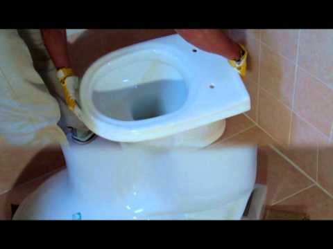 Come installare un vaso wc tipico nel bagno..http://www ... Distanza water bidet