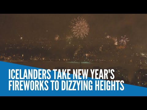 Icelanders take New Year's fireworks to dizzying heights